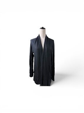 Athleta Black Open-Front Draped Cardigan size 1X